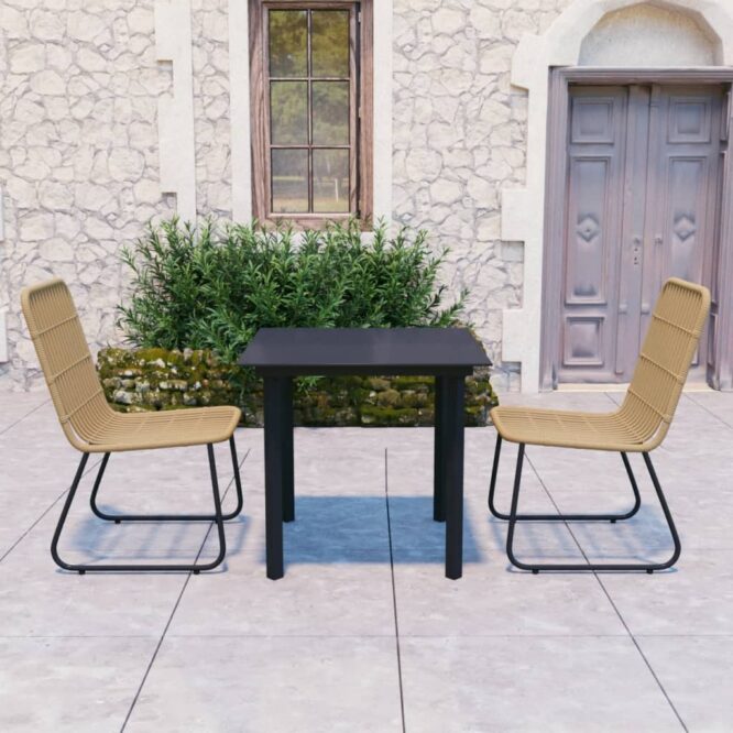 Peenelt kujundatud aiamööblikomplektist saab teie aia või siseõue keskpunkt! Terasraam muudab lauad ja toolid tugevaks ja vastupidavaks. Kuna komplekt on ka kerge